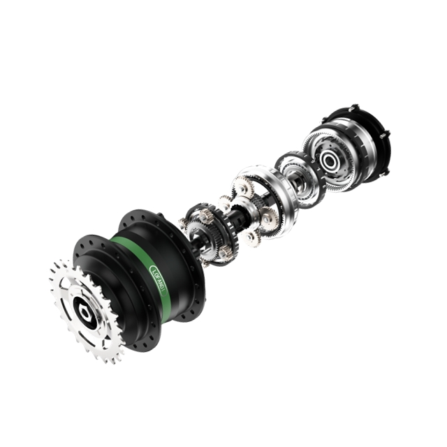 5-Speed Internal-gear Hub (Manual & Automatic Integration) 